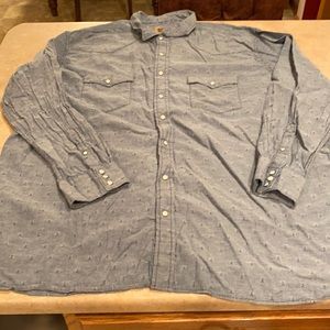 Men’s Foundry snap up shirt size 3XLT